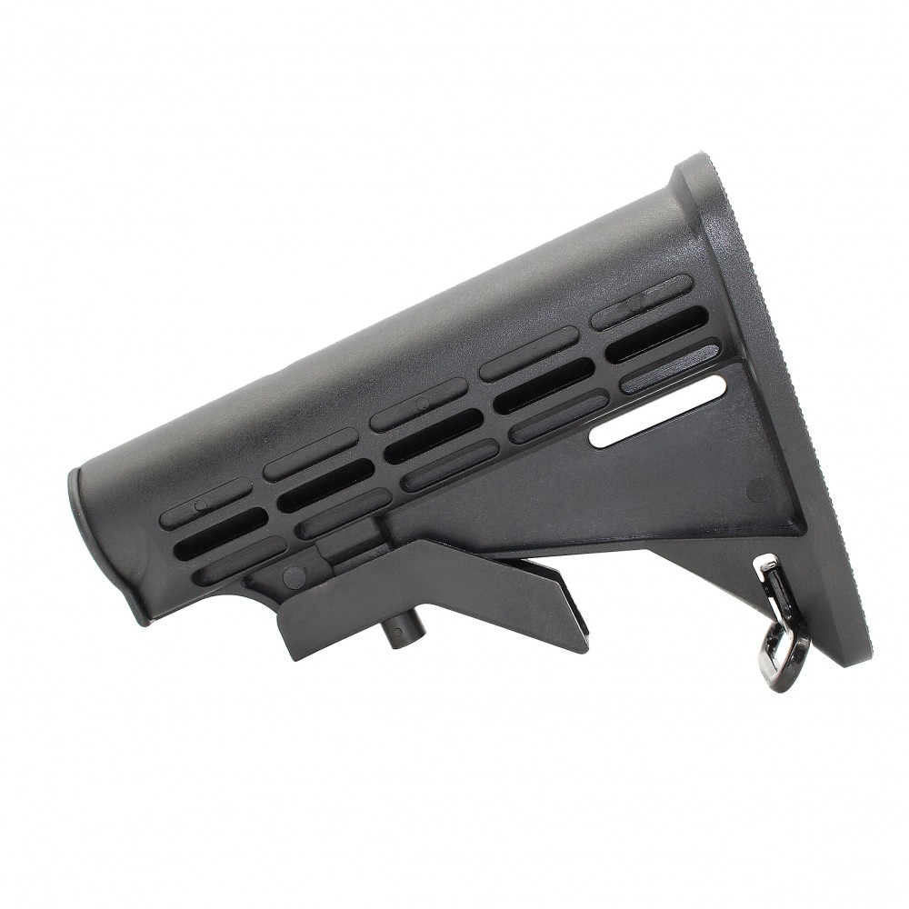 AR-15 .223/5.56 Collapsible Carbine Stock W/ 6-Position Buffer Tube Kit | Commercial-Spec