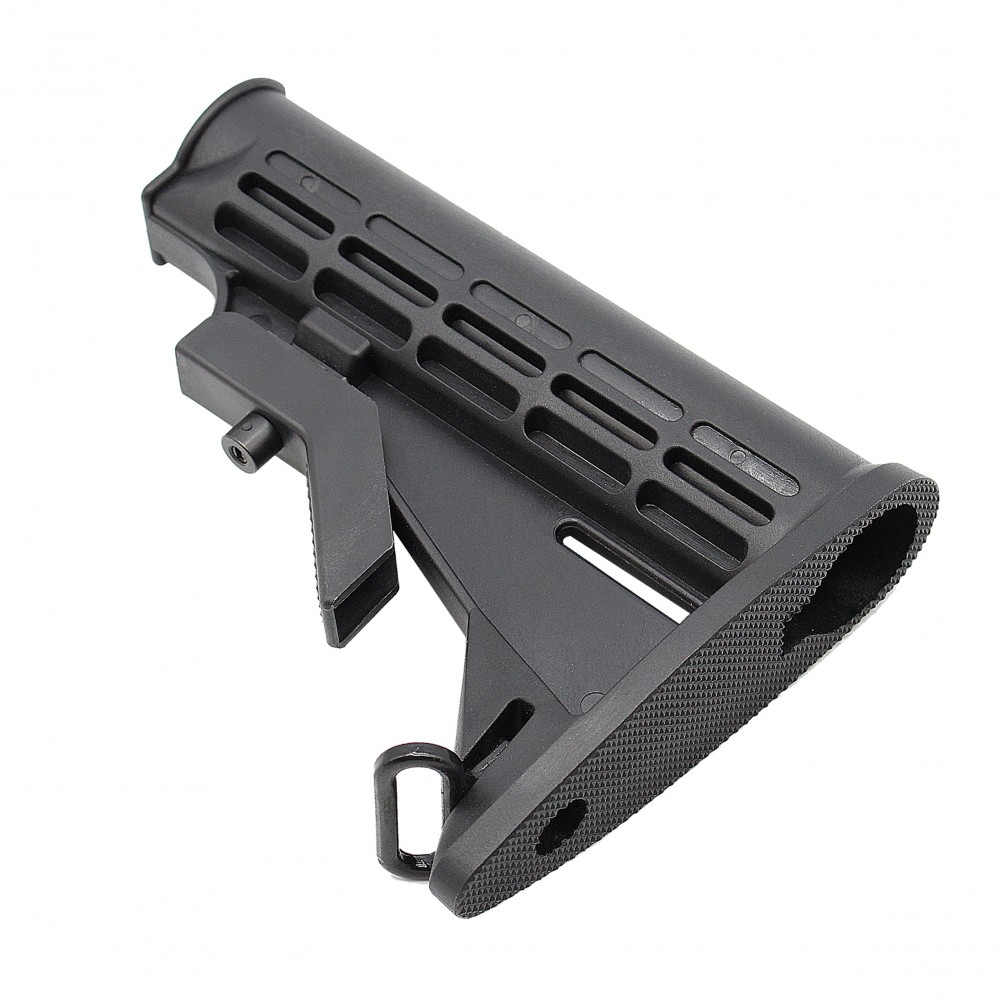 AR-15 .223/5.56 Collapsible Carbine Stock W/ 6-Position Buffer Tube Kit | Mil-Spec
