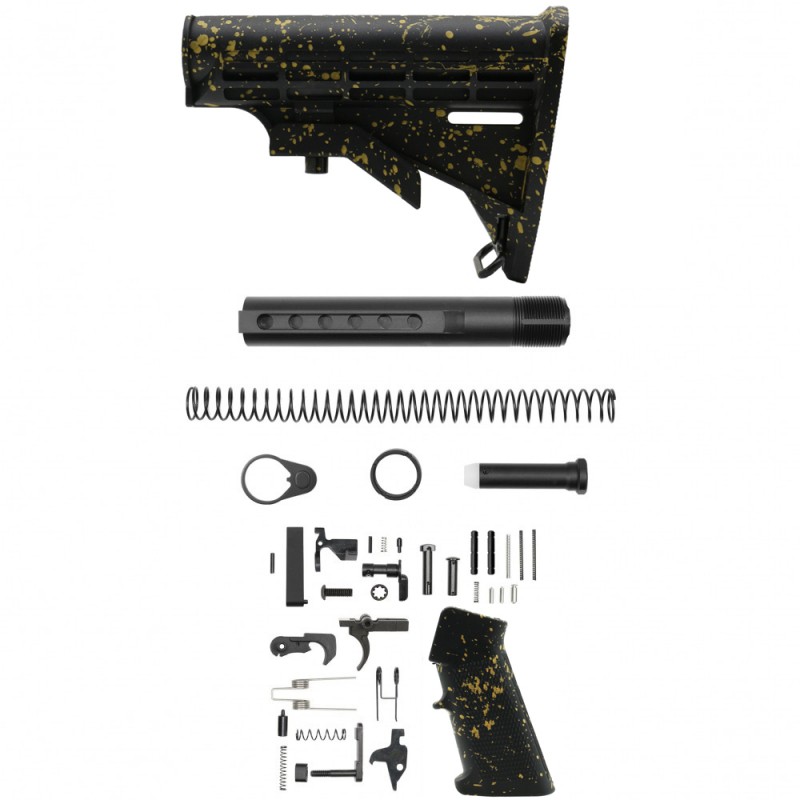 CERAKOTE BLK-G SPLATTER | AR-15 .223/5.56 Lower Build Kit | Mil-Spec