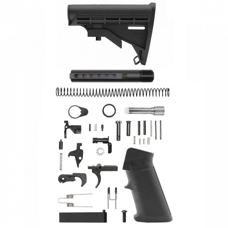 AR-9 6 Position Mil-Spec Stock Kit W/ Standard Lower Parts Kit AR-9 6 Position Mil-Spec Stock Kit W/ Standard Lower Parts Kit