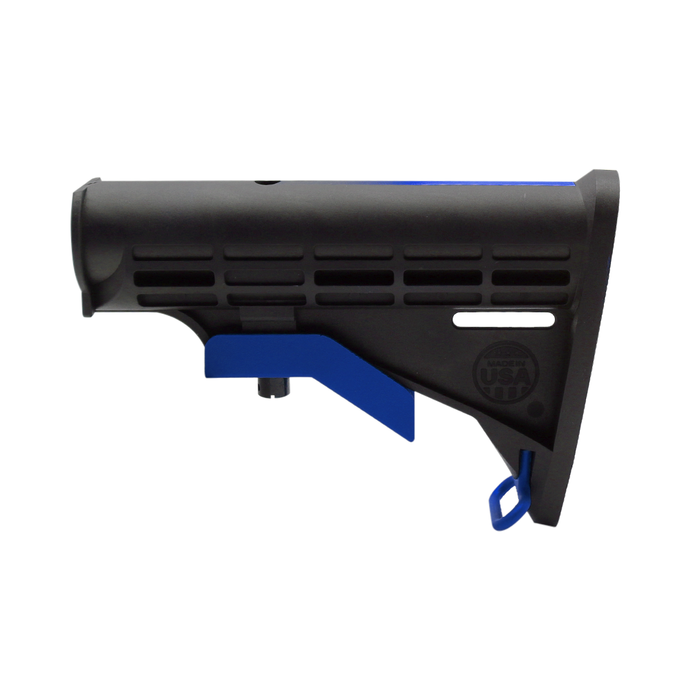 CERAKOTE GRADIENT BLU | AR-15 COLLAPSIBLE STANDARD VERSION STOCK BODY-MIL SPEC - MADE IN USA