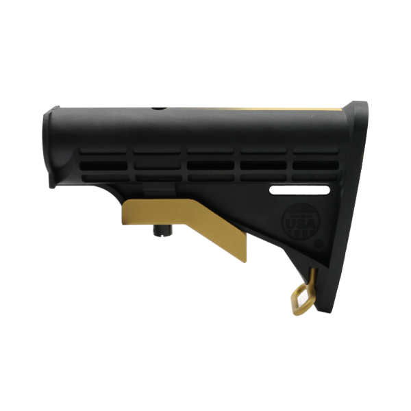 CERAKOTE GRADIENT GLD | AR-15 COLLAPSIBLE STANDARD VERSION STOCK BODY-MIL SPEC - MADE IN USA CERAKOTE GRADIENT GLD | AR-15 COLLAPSIBLE STANDARD VERSION STOCK BODY-MIL SPEC - MADE IN USA