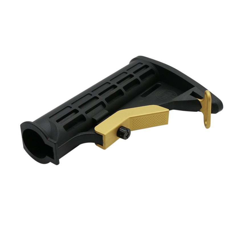 CERAKOTE GRADIENT GOLD | AR-15 Collapsible Standard Version Stock Body-Mil Spec- MADE IN USA