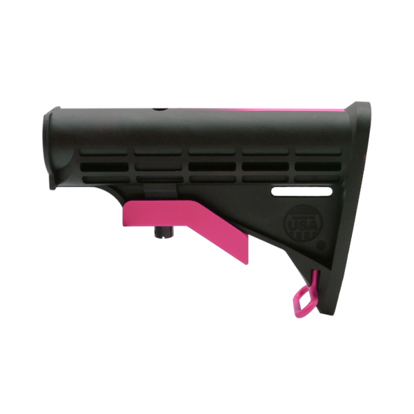 CERAKOTE GRADIENT PNK | AR-15 COLLAPSIBLE STANDARD VERSION STOCK BODY-MIL SPEC - MADE IN USA CERAKOTE GRADIENT PNK | AR-15 COLLAPSIBLE STANDARD VERSION STOCK BODY-MIL SPEC - MADE IN USA