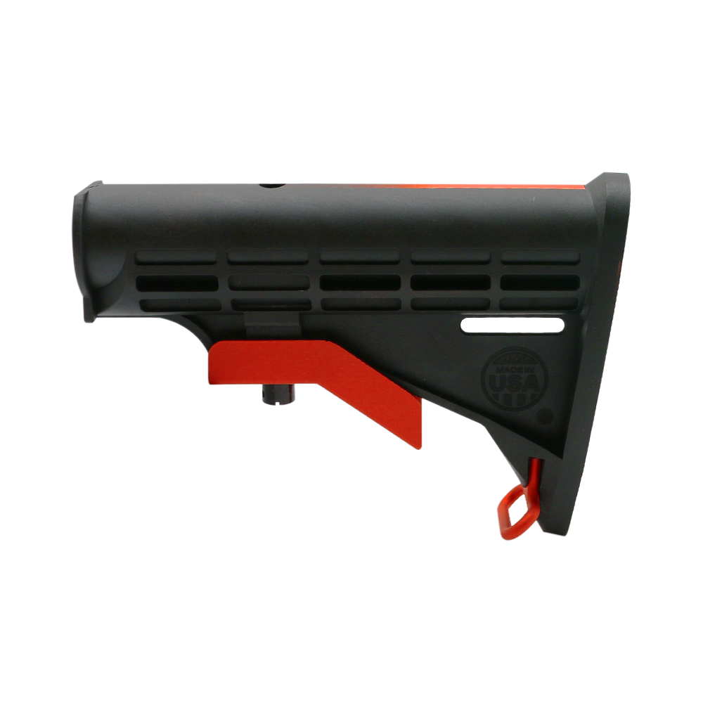 CERAKOTE GRADIENT RED | AR-15 Collapsible Standard Version Stock Body-Mil Spec- MADE IN USA