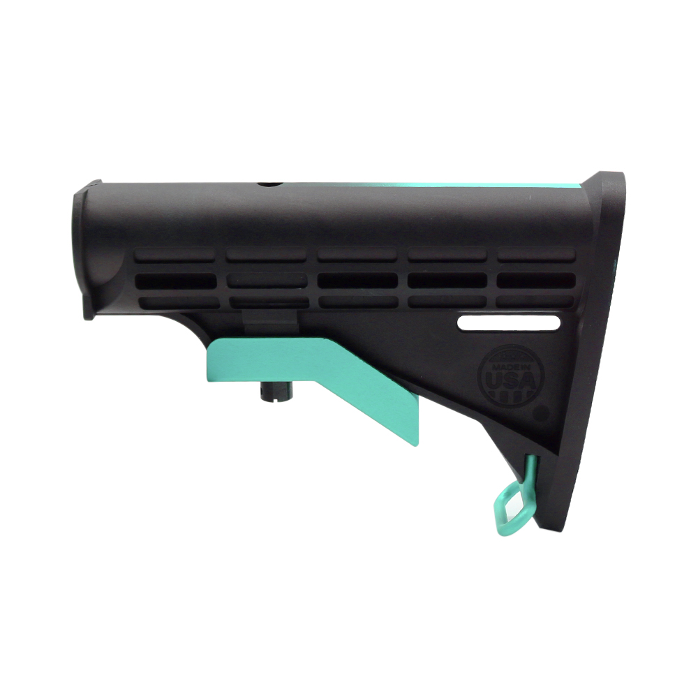 CERAKOTE GRADIENT| AR-15 STANDARD LOWER BUILD KIT W / COLLAPSIBLE STANDARD VERSION STOCK BODY-MIL SPEC - ROBIN EGG - MADE IN USA