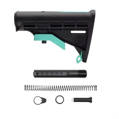 CERAKOTE GRADIENT RGB | AR-15 COLLAPSIBLE STANDARD VERSION STOCK BODY-MIL SPEC - W/ 6-Position Buffer Tube Kit  - MADE IN USA