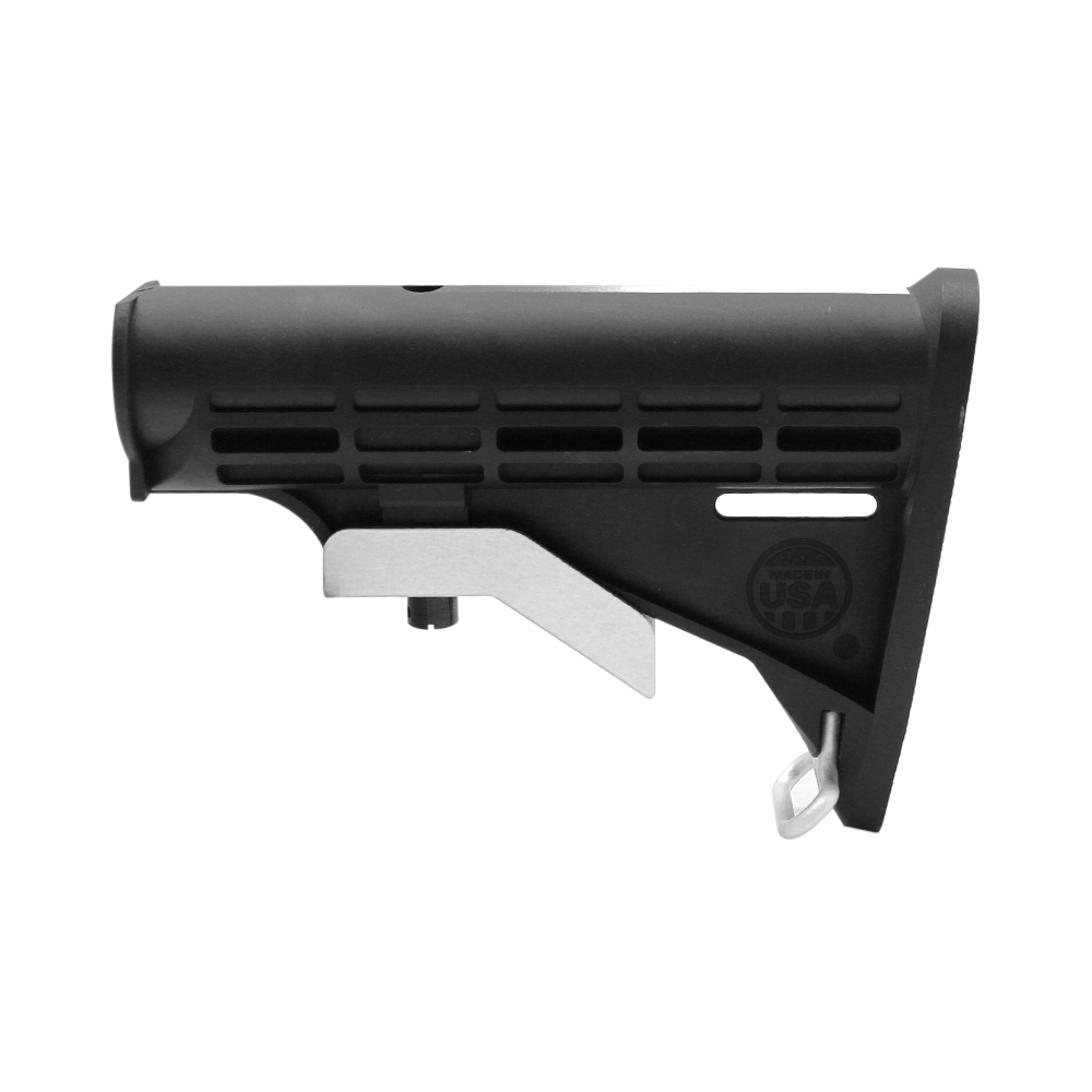 CERAKOTE GRADIENT| AR-15 STANDARD LOWER BUILD KIT W / COLLAPSIBLE STANDARD VERSION STOCK BODY-MIL SPEC - BRIGHT WHITE - MADE IN USA