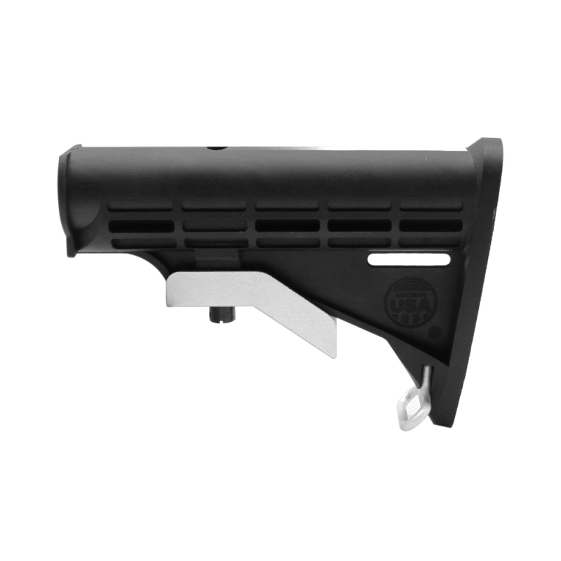 CERAKOTE GRADIENT| AR-15 COLLAPSIBLE STANDARD VERSION STOCK BODY-MIL SPEC- BRIGHT WHITE | W/ 6-Position Buffer Tube Kit - MADE IN USA