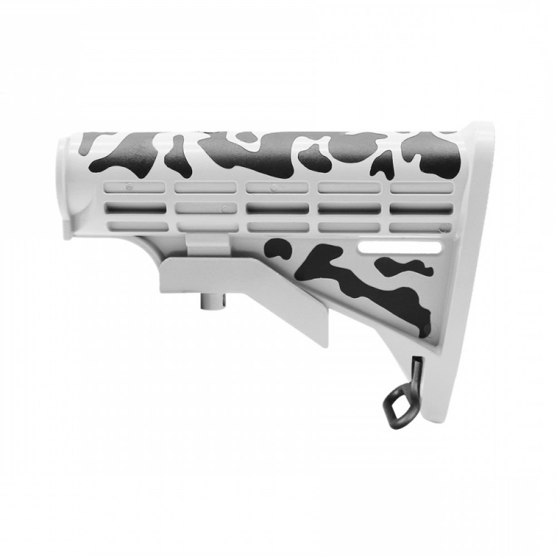 CERAKOTE CAMO | AR-15 .223/5.56 Standard Lower Build Kit - Black And Bright White| Mil-Spec