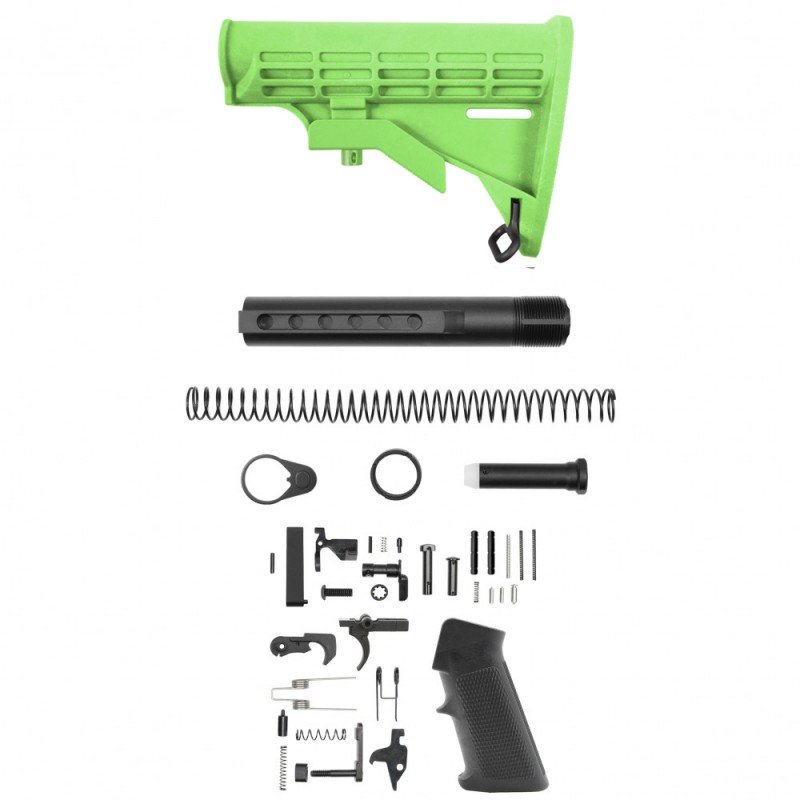 AR-15 .223/5.56 Standard Lower Build Kit - Cerakote Zombie Green| Mil-Spec