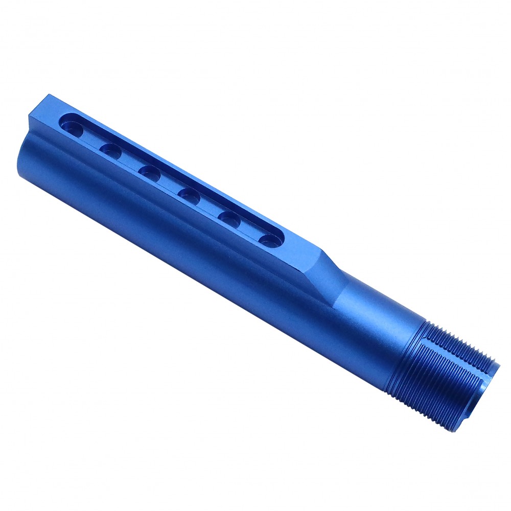 AR-15 M4 Six Position Buffer Tube Kit -Mil-Spec | Blue Anodized