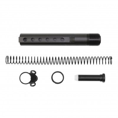 AR-15 6-Position Carbine Rifle Buffer Tube Kit w/Tactical Ambidextrous Sling Plate | Mil-Spec