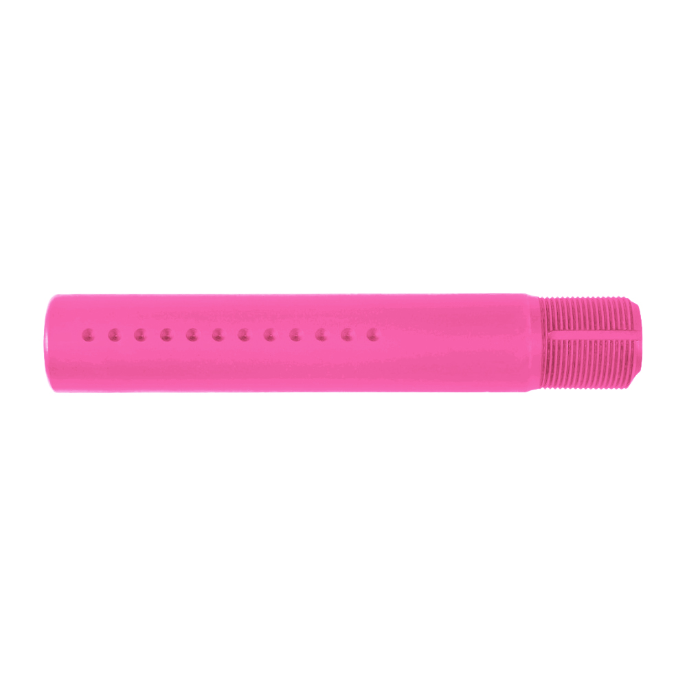 AR-15 .223/5.56 Complete Dimpled Pistol Buffer Tube Kit- NO FOAM- Cerakote Pink