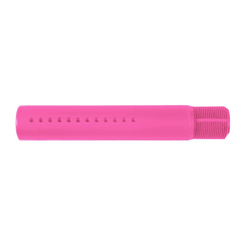 AR-15 .223/5.56 Complete Dimpled Pistol Buffer Tube Kit- NO FOAM- Cerakote Pink