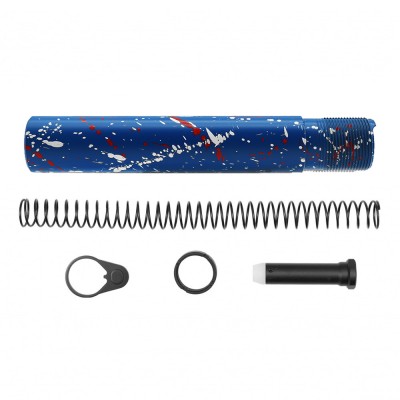 CERAKOTE BLU-RW SPLATTER | AR-15 .223/5.56 Complete Pistol Buffer Tube Kit - No Foam