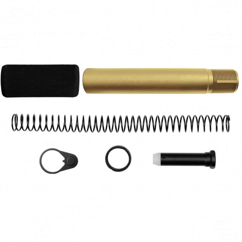 CERAKOTE GOLD |AR-15 .223/5.56 Complete Pistol Buffer Tube Kit CERAKOTE GOLD |AR-15 .223/5.56 Complete Pistol Buffer Tube Kit
