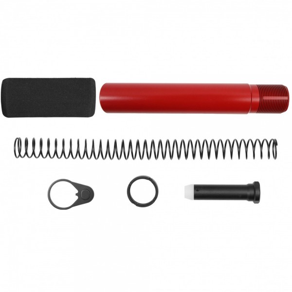 CERAKOTE RED |AR-15 .223/5.56 Complete Pistol Buffer Tube Kit