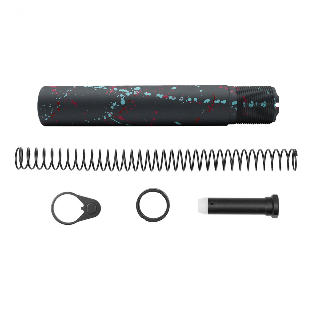 CERAKOTE SGY SPLATTER | AR-15 .223/5.56 Complete Pistol Buffer Tube Kit - No Foam