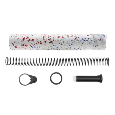 CERAKOTE WHI-BR SPLATTER | AR-15 .223/5.56 Complete Pistol Buffer Tube Kit - No Foam