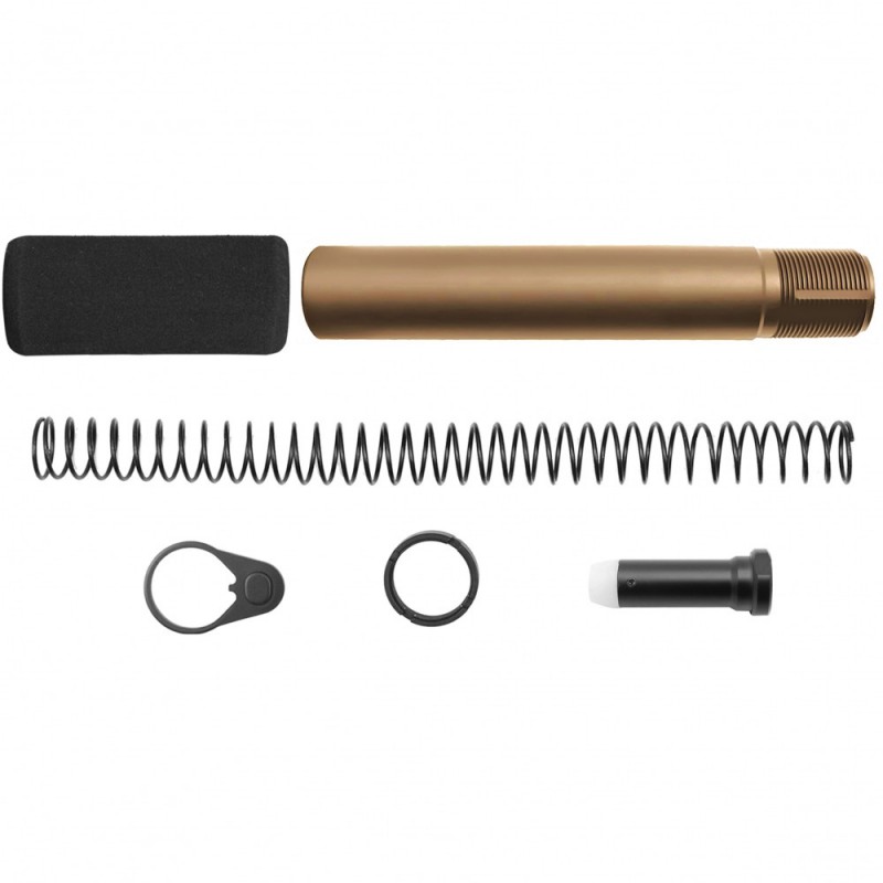 CERAKOTE BURNT BRONZE| AR-10 / LR-308 Complete Pistol Buffer Tube Kit W/ 3.5 oz Buffer