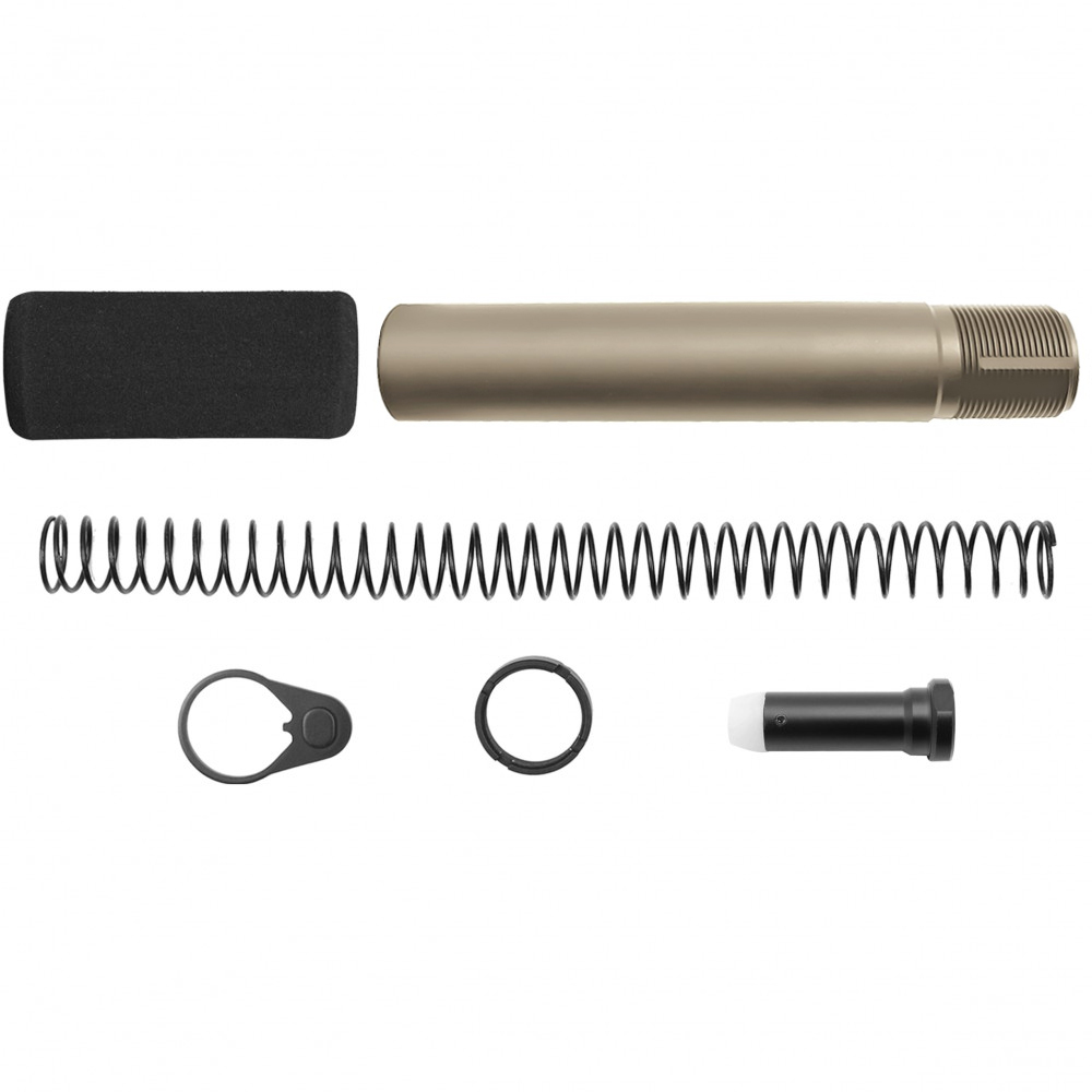 CERAKOTE FDE| AR-10 / LR-308 Complete Pistol Buffer Tube Kit W/ 3.5 oz Buffer