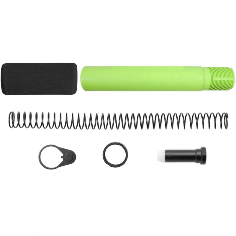 CERAKOTE ZOMBIE GREEN | AR-10 / LR-308 Complete Pistol Buffer Tube Kit W/ 3.5 oz Buffer