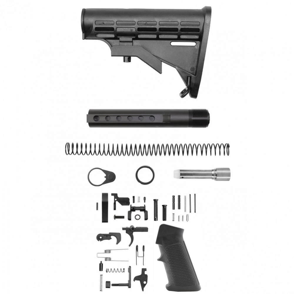 AR-9 6 Position Mil-Spec Stock Kit W/ Standard Lower Parts Kit 