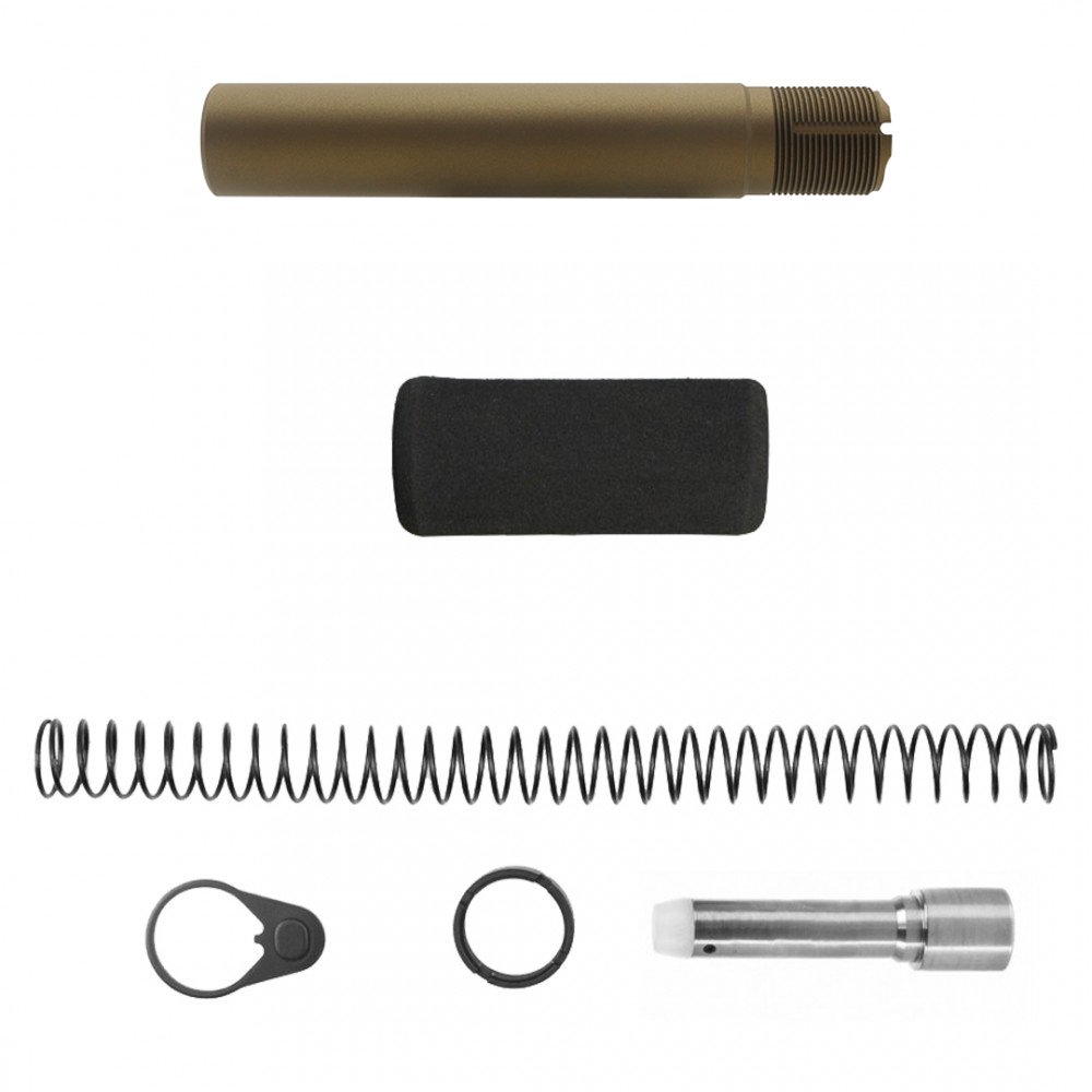 CERAKOTE BURNT BRONZE| AR-9mm Pistol Buffer Tube Kit W/ Foam Pad