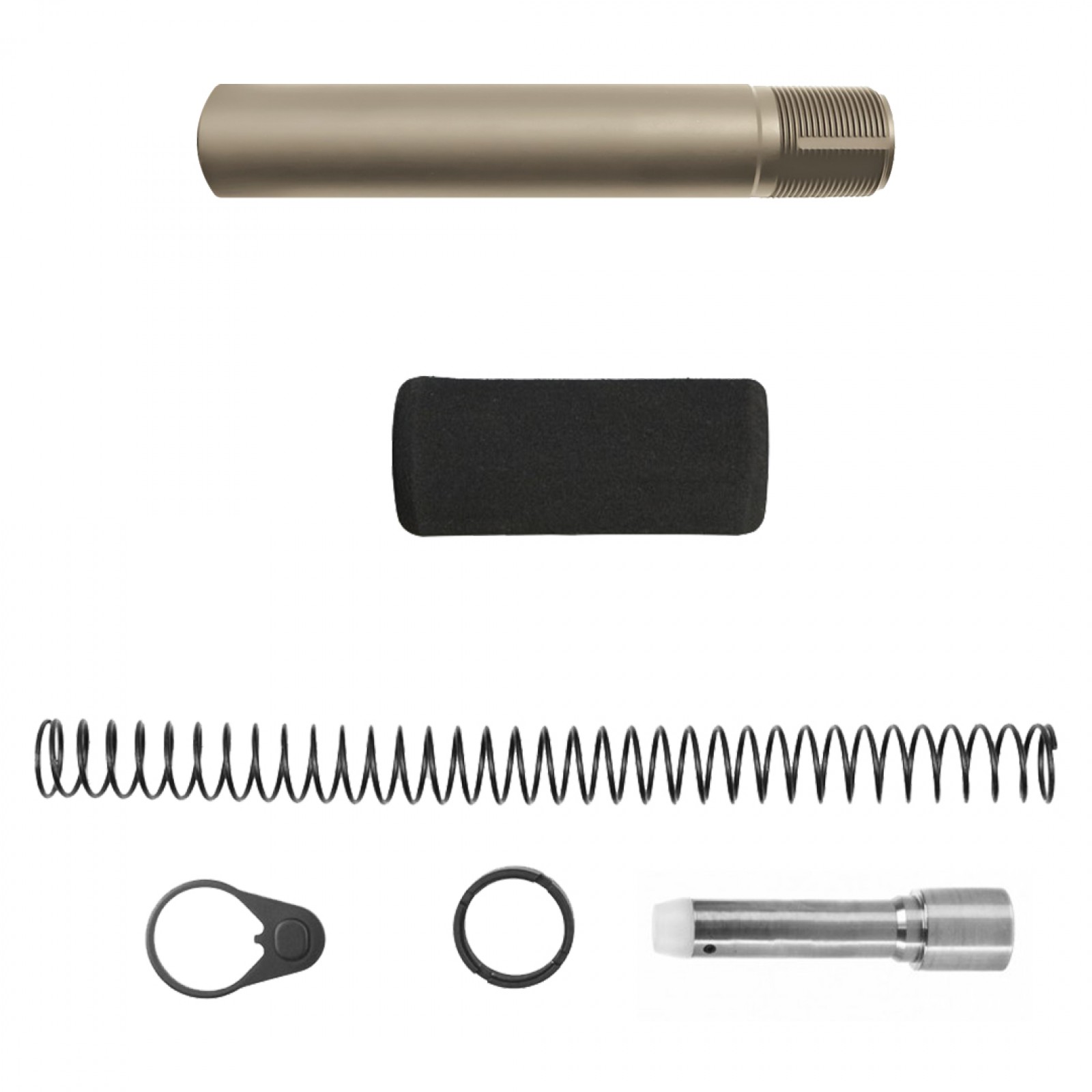 CERAKOTE FDE AR9mm Pistol Buffer Tube Kit W/ Foam Pad OutdoorSportsUSA