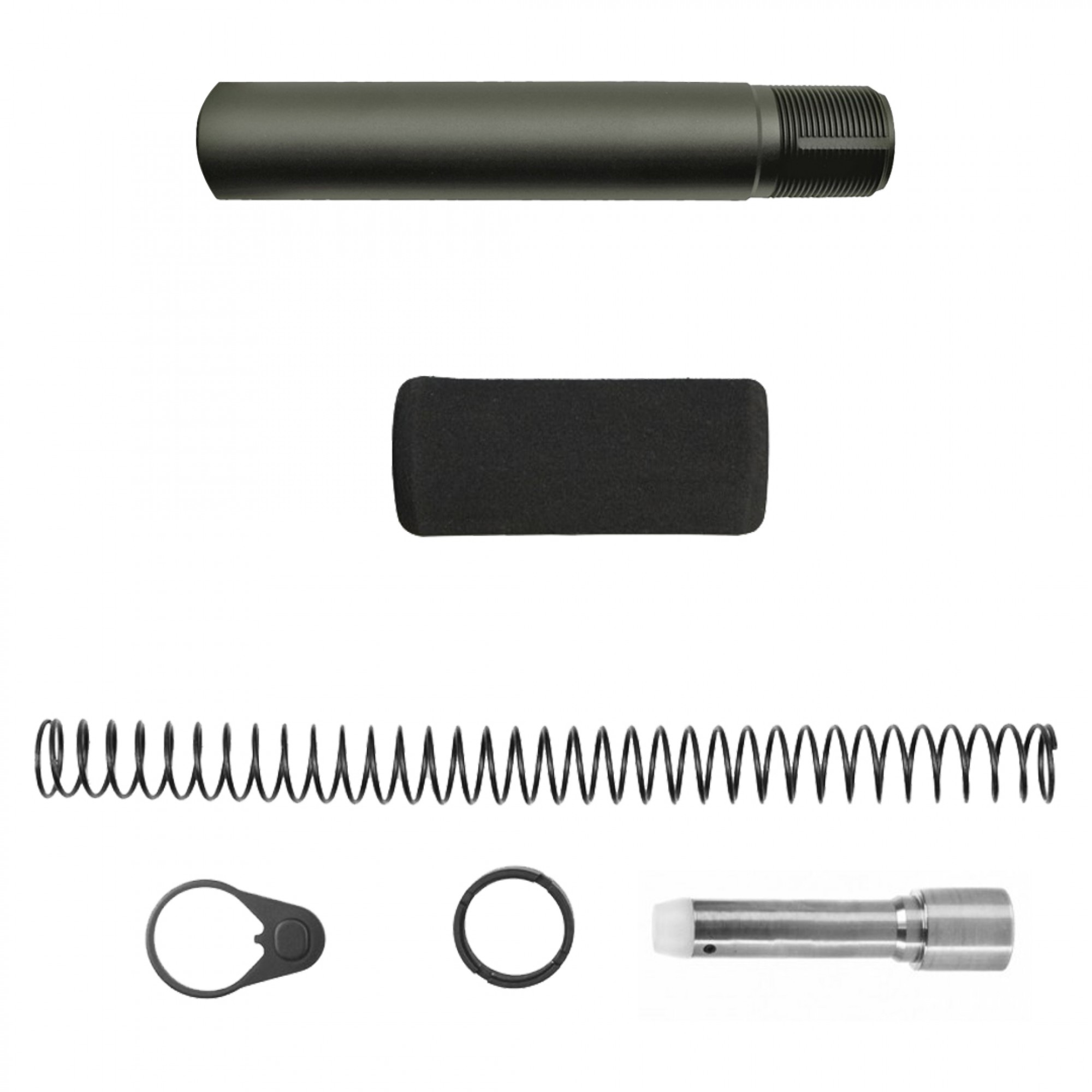 CERAKOTE OD GREEN AR9mm Pistol Buffer Tube Kit W/ Foam Pad