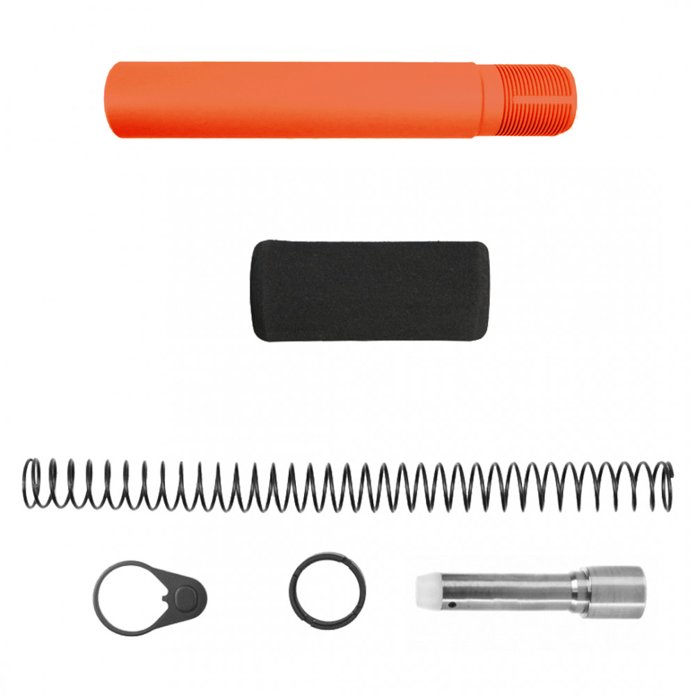 CERAKOTE HUNTER ORANGE| AR-9mm Pistol Buffer Tube Kit W/ Foam Pad