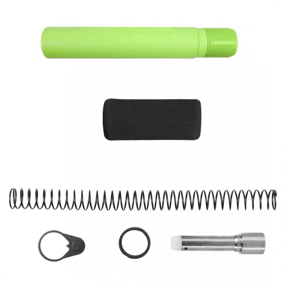 CERAKOTE ZOMBIE GREEN| AR-9mm Pistol Buffer Tube Kit W/ Foam Pad