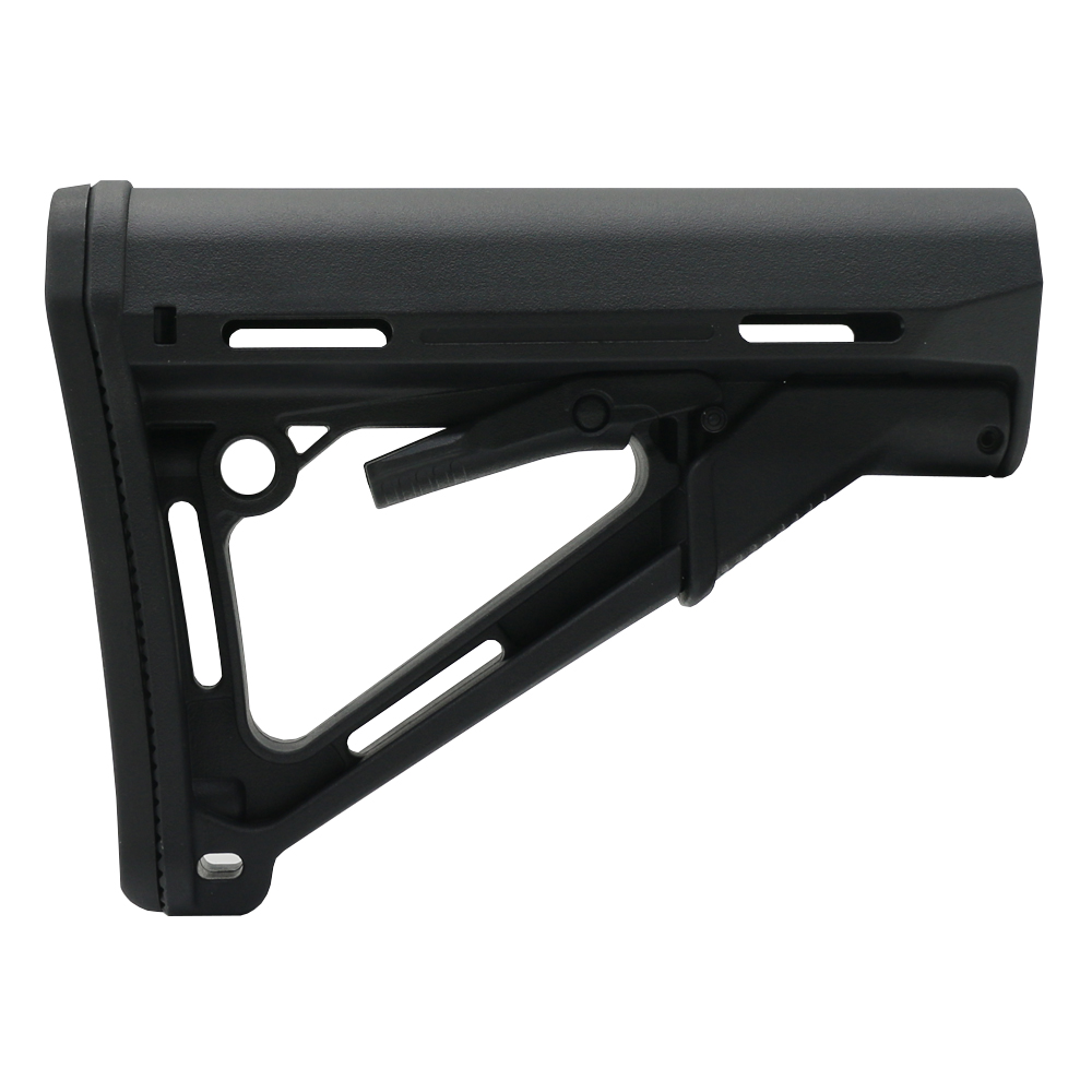 AR-9 CARBINE COLLAPSIBLE STOCK W/FRICTION LOCK AND 6-POSITION BUFFER TUBE KIT| 7 oz| MIL-SPEC- BLACK