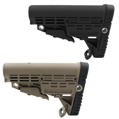 POLYMER COLOR OPTION| AR-15/ AR-10 CARBINE COLLAPSIBLE STOCK With STORAGE COMPARTMENT| MIL-SPEC