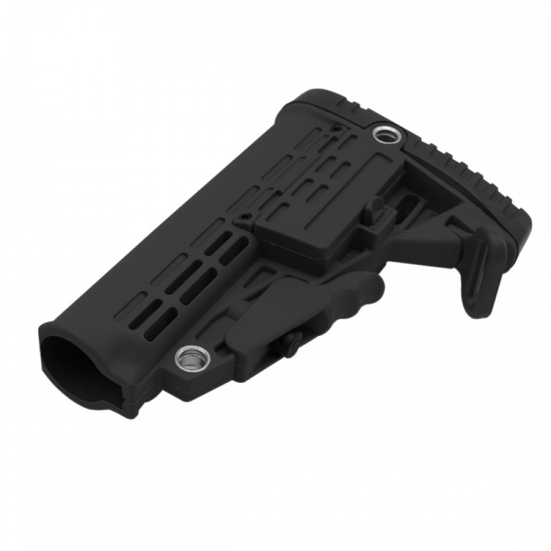AR-9 Standard Lower Built Kit W/ Carbine Collapsible Stock, and, Storage Compartment | 7 oz| MIL-SPEC- BLACK