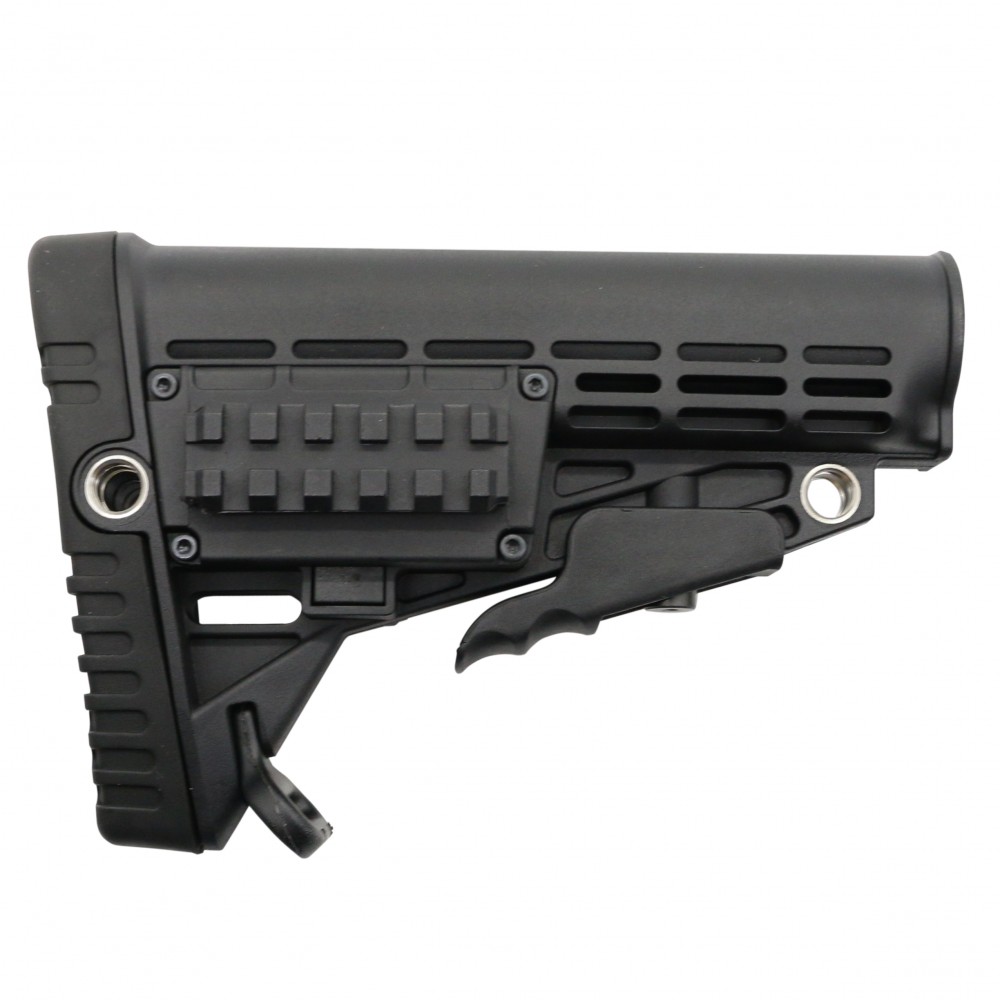 AR-9 Standard Lower Built Kit W/ Carbine Collapsible Stock, and, Storage Compartment | 7 oz| MIL-SPEC- BLACK