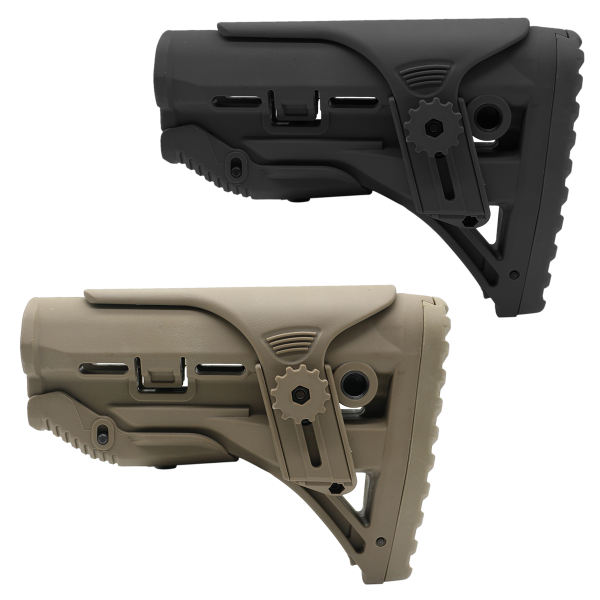 POLYMER COLOR OPTION| AR-15/ AR-10 Adjustable Cheek Riser Carbine Collapsible Stock| Mil-Spec POLYMER COLOR OPTION| AR-15/ AR-10 Adjustable Cheek Riser Carbine Collapsible Stock| Mil-Spec