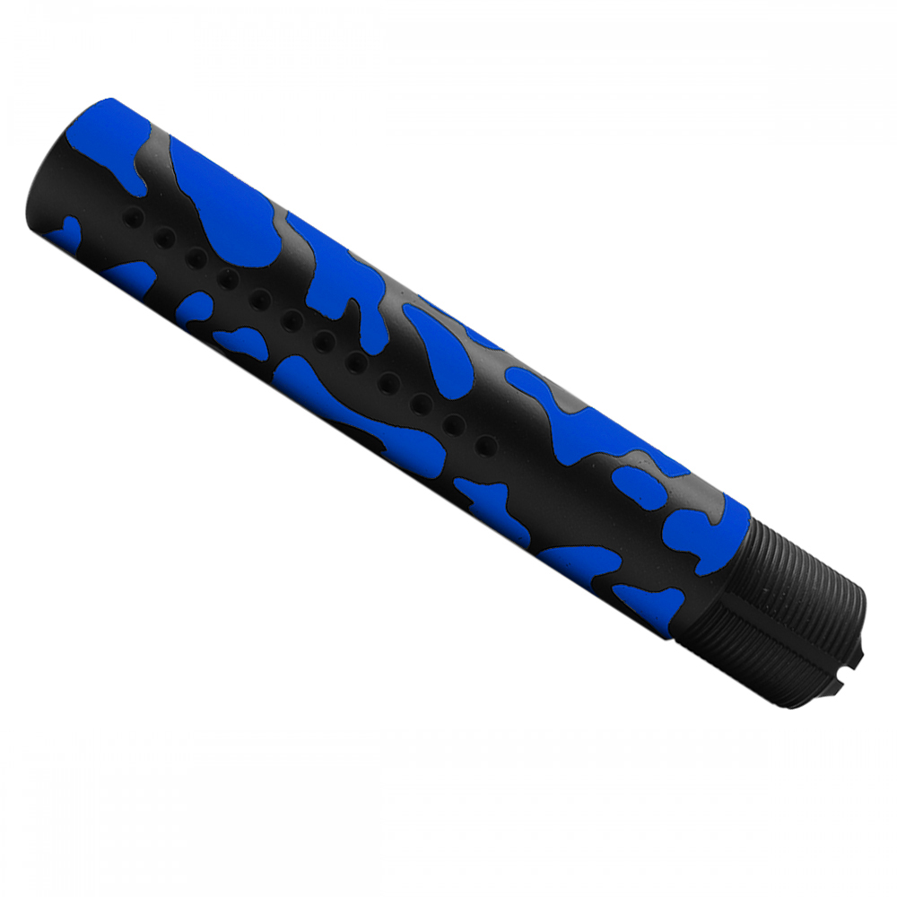CERAKOTE CAMO BLU | AR-15 Custom Made Pistol Buffer Tube - Base BLK - Pattern - BLU CERAKOTE CAMO BLU | AR-15 Custom Made Pistol Buffer Tube - Base BLK - Pattern - BLU
