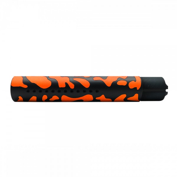 CERAKOTE CAMO| AR-15 Custom Made Pistol Buffer Tube| Black and Hunter Orange CERAKOTE CAMO| AR-15 Custom Made Pistol Buffer Tube| Black and Hunter Orange