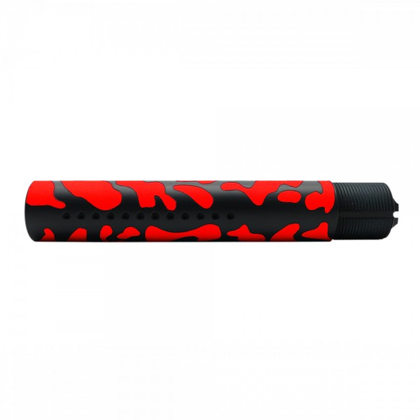 CERAKOTE CAMO RED | AR-15 Custom Made Pistol Buffer Tube - Base BLK - Pattern - RED CERAKOTE CAMO RED | AR-15 Custom Made Pistol Buffer Tube - Base BLK - Pattern - RED