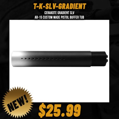 CERAKOTE GRADIENT SLV | AR-15 Custom Made Pistol Buffer Tube