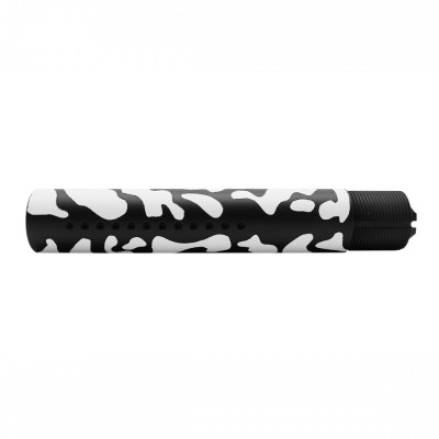CERAKOTE CAMO WHI | AR-15 Custom Made Pistol Buffer Tube - Base BLK - Pattern - WHI