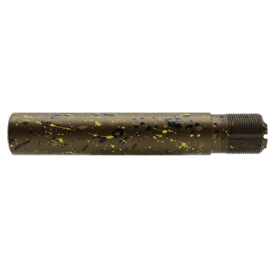 Cerakote Splatter | AR - Pistol Buffer Tube - Base BURNT BRONZE - Pattern - GOLD - BLACK - LEMON ZEST