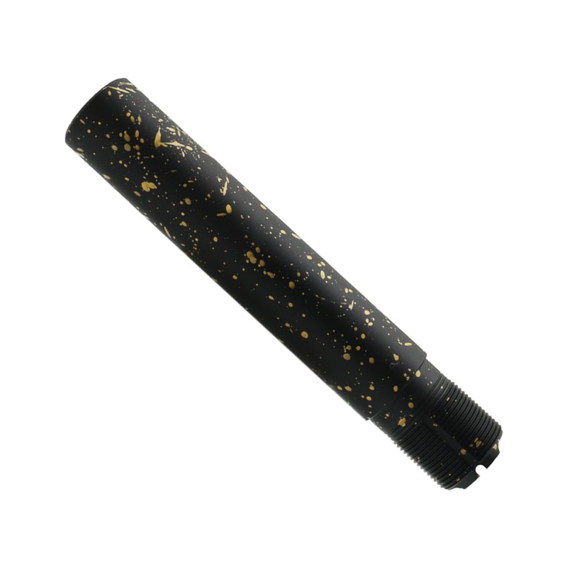 Cerakote Splatter | AR - Pistol Buffer Tube - Base BLACK - Pattern - GOLD Cerakote Splatter | AR - Pistol Buffer Tube - Base BLACK - Pattern - GOLD