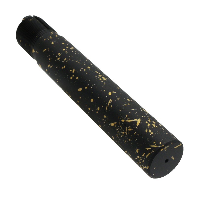 Cerakote Splatter | AR - Pistol Buffer Tube - Base BLACK - Pattern - GOLD Cerakote Splatter | AR - Pistol Buffer Tube - Base BLACK - Pattern - GOLD