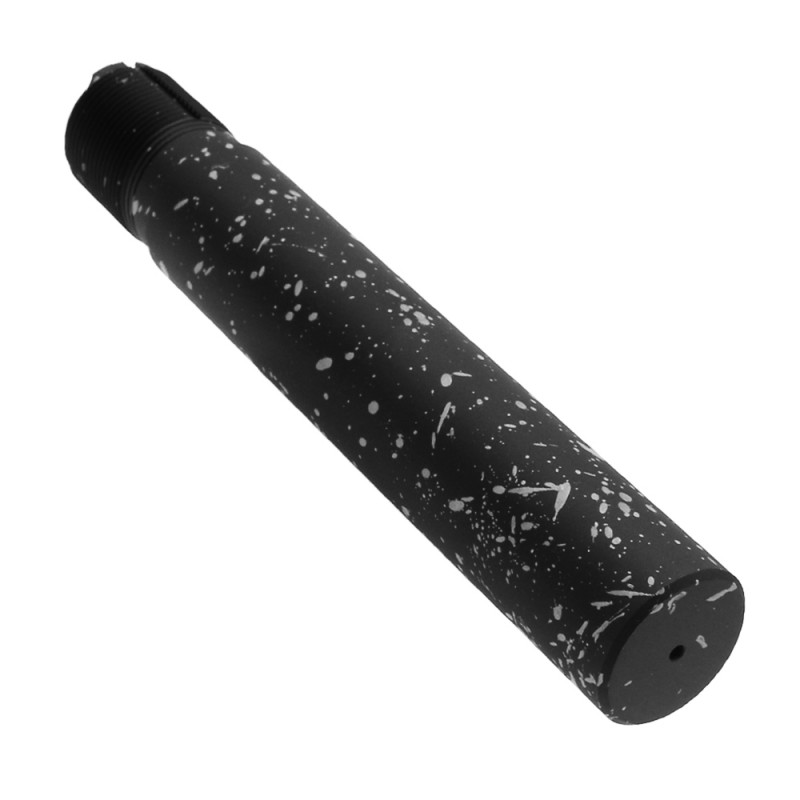 Cerakote Splatter | AR - Pistol Buffer Tube - Base BLACK - Pattern - GLACIER SILVER Cerakote Splatter | AR - Pistol Buffer Tube - Base BLACK - Pattern - GLACIER SILVER