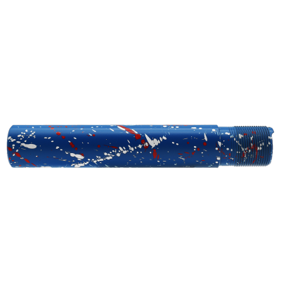 CERAKOTE SPLATTER BLU RW | AR - Pistol Buffer Tube - Base BLU - Pattern - RED.WHI