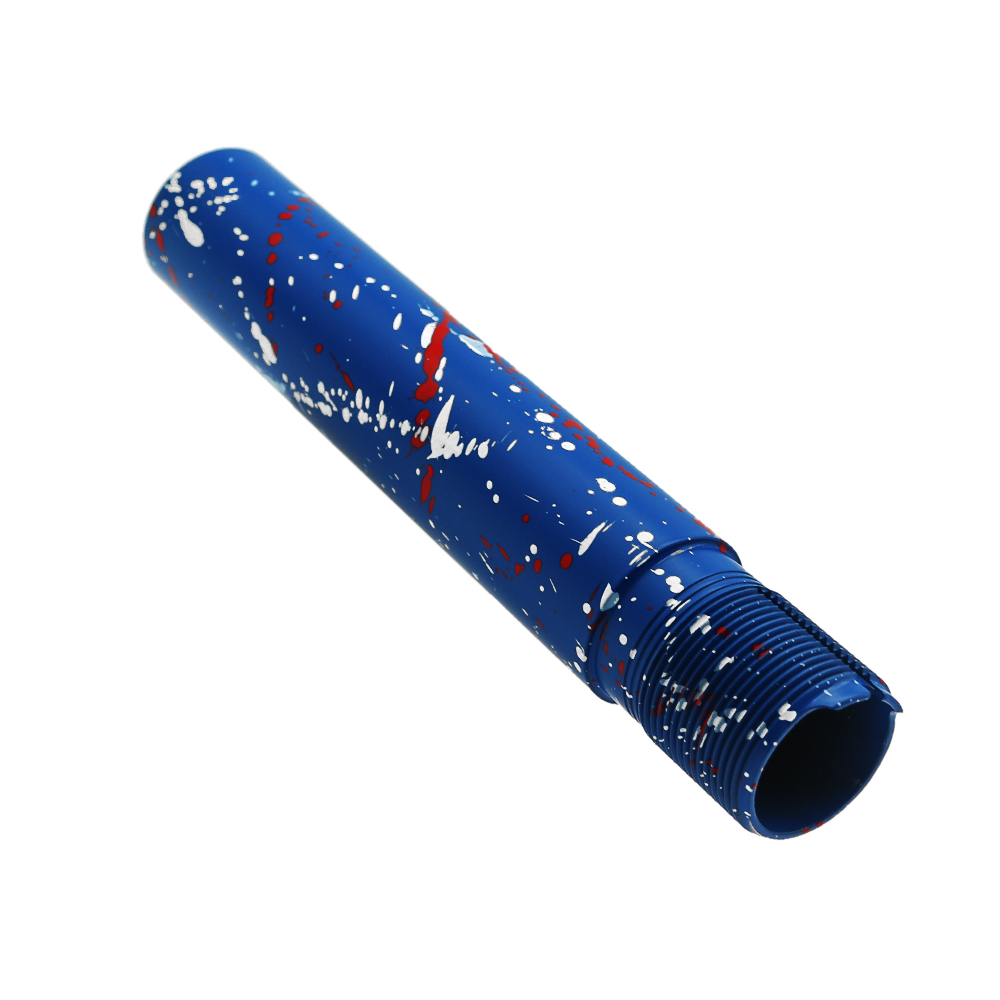 Cerakote Splatter | AR - Pistol Buffer Tube - Base BLUE FLAME - Pattern - BRIGHT WHITE - RED Cerakote Splatter | AR - Pistol Buffer Tube - Base BLUE FLAME - Pattern - BRIGHT WHITE - RED