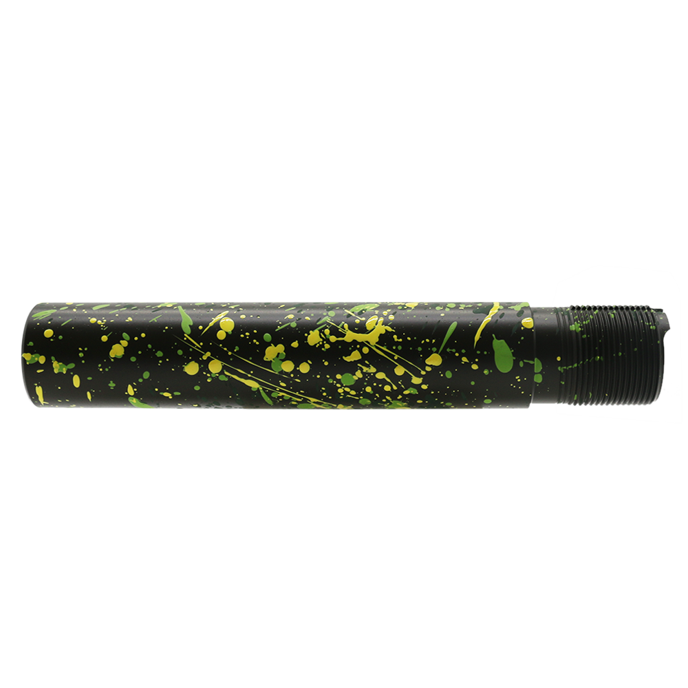 Cerakote Splatter | AR - Pistol Buffer Tube - Base OD GREEN - Pattern - HIGHLAND GREEN - ZOMBIE GREEN - LEMON ZEST Cerakote Splatter | AR - Pistol Buffer Tube - Base OD GREEN - Pattern - HIGHLAND GREEN - ZOMBIE GREEN - LEMON ZEST